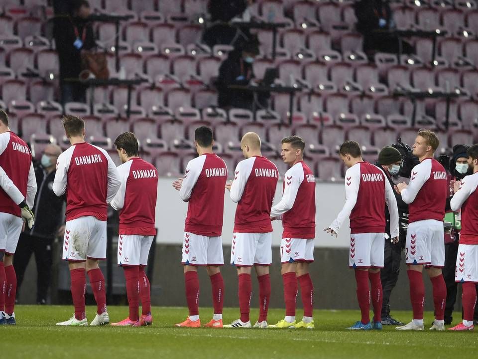 28. marts lavede det danske landshold en tshirt-happening. Budskabet gik på at skabe forandring. | Foto: Lars Poulsen