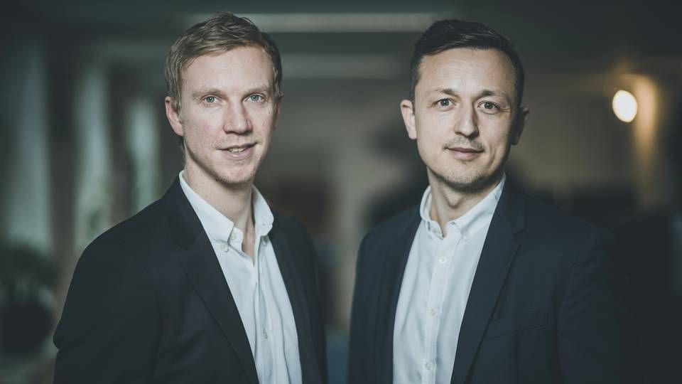 Stifterne af Bumble Ventures, Christian Kirk Rasmussen (th.) og Jesper Søgaard. | Foto: Better Collective / PR