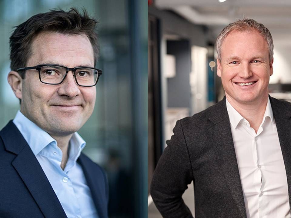 Syscos danske direktør Christian Skytt (tv.) og Syscos direktør, Dagfinn Ringås. | Foto: PR / Sysco