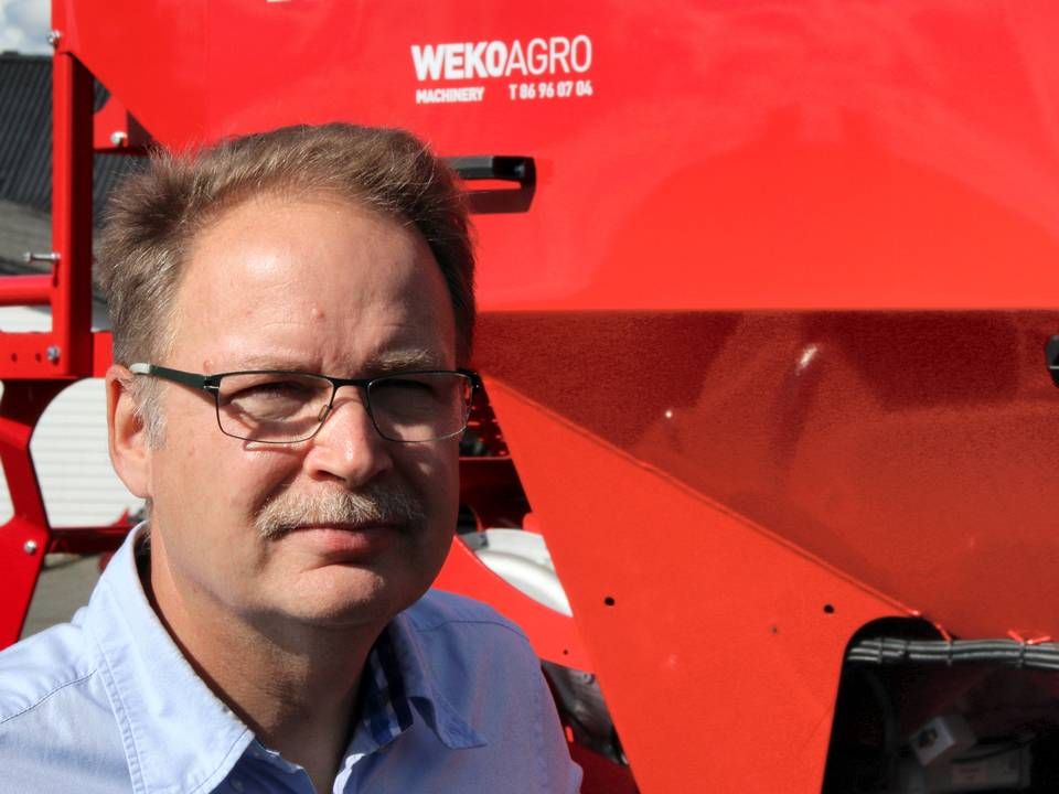 Direktør i Wekoagro Machinery, Tom Myrdal, fortæller, at selskabet har planer om udvidelse af sin afdeling i Hammel. | Foto: PR Wekoagro Machinery