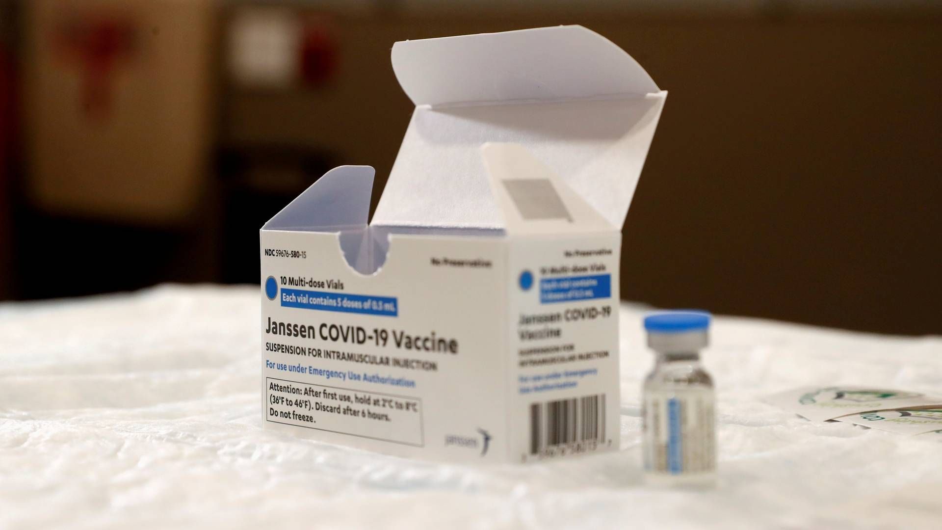 Vaccinen fra Johnson & Johnson bliver sat på pause i USA. | Foto: SHANNON STAPLETON/Reuters / X90052