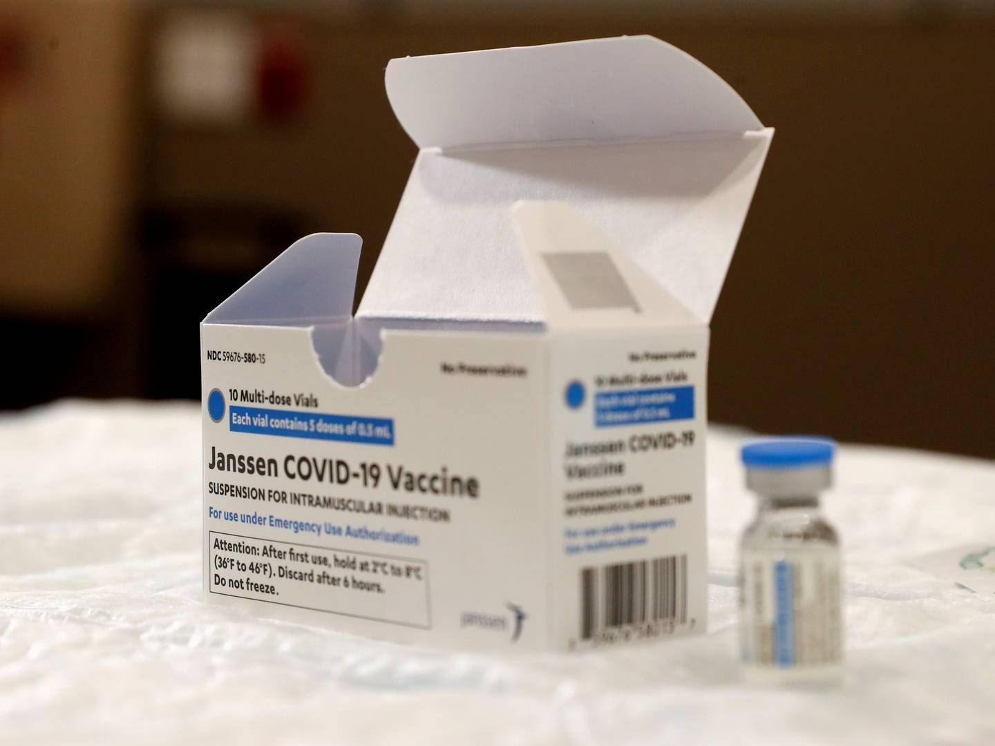 Vaccinen fra Johnson & Johnson bliver sat på pause i USA. | Foto: SHANNON STAPLETON/Reuters / X90052