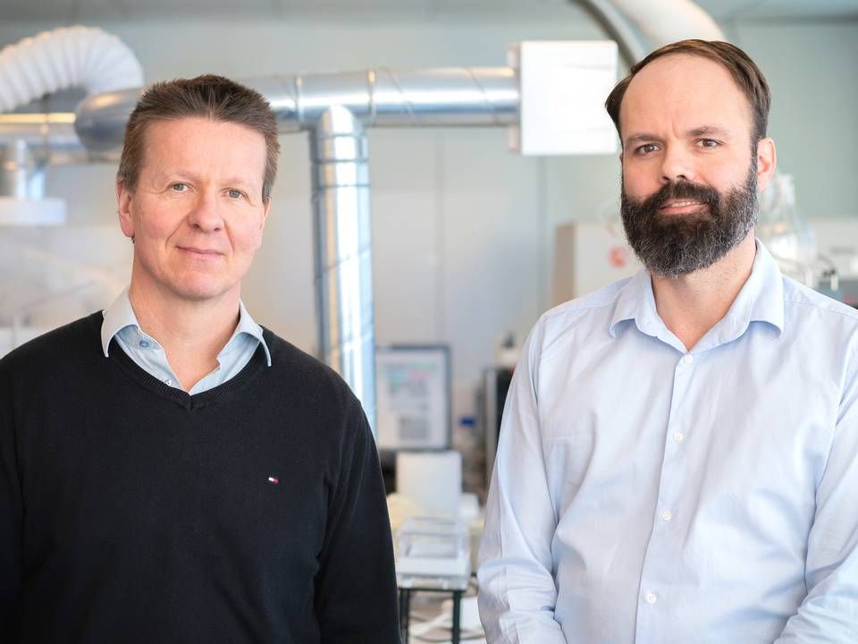 Immunitrack, stifterne bag - adm. direktør Stephan Thorgrimsen (th.) og forskningsdirektør Sune Justesen (tv.) | Foto: Immunitrack