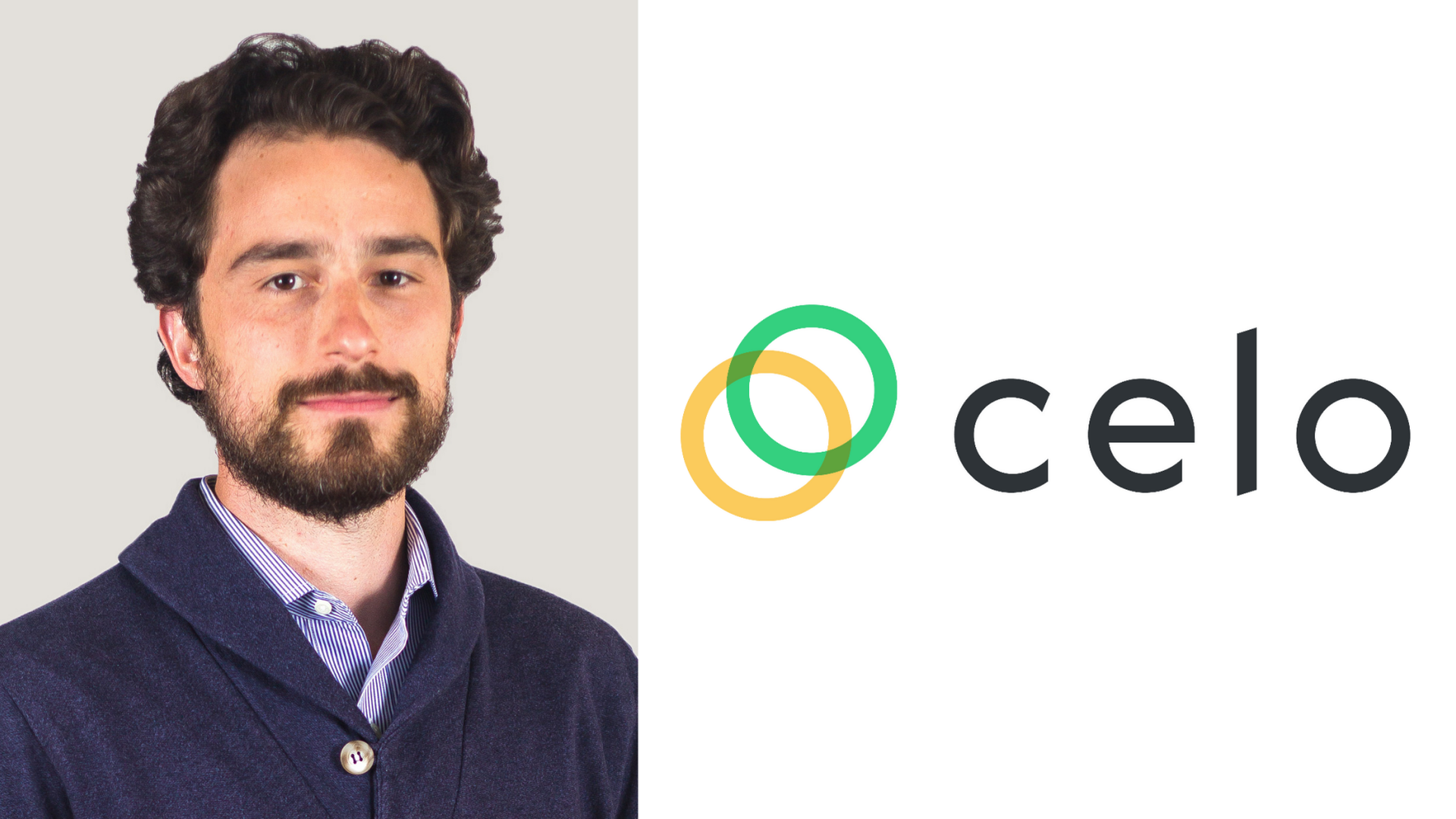 Rene Reinsberg, Celo-Mitbegründer und -Logo | Foto: Celo