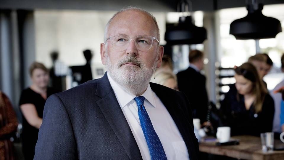 Klimakommissær Frans Timmermans kalder aftalen et skelsættende øjeblik. | Foto: Martin Lehmann