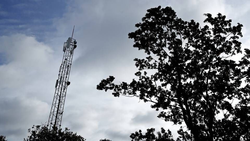 Telemast til mobiltelefoni og datatransmission. | Foto: Jens Dresling