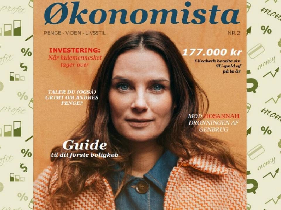 Billede af forsiden af det nye printmagasin. | Foto: PR/Økonomista