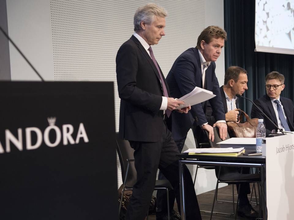 Pandoras generalforsamling i 2018. C25-Virksomheden har siden fået en kvindelig advokat som dirigent. | Foto: Gregers Tycho/ERH