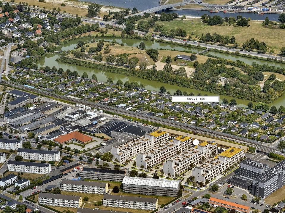Udviklingsprojekt på Engvej på Amager i København solgt for 1,25 mia. kr. | Foto: PR