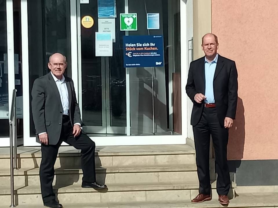Manfred Weiland (links) und Norbert Leinen, der zum 1. April neu in den Vorstand berufen wurde. | Foto: Raiffeisenbank Irrel