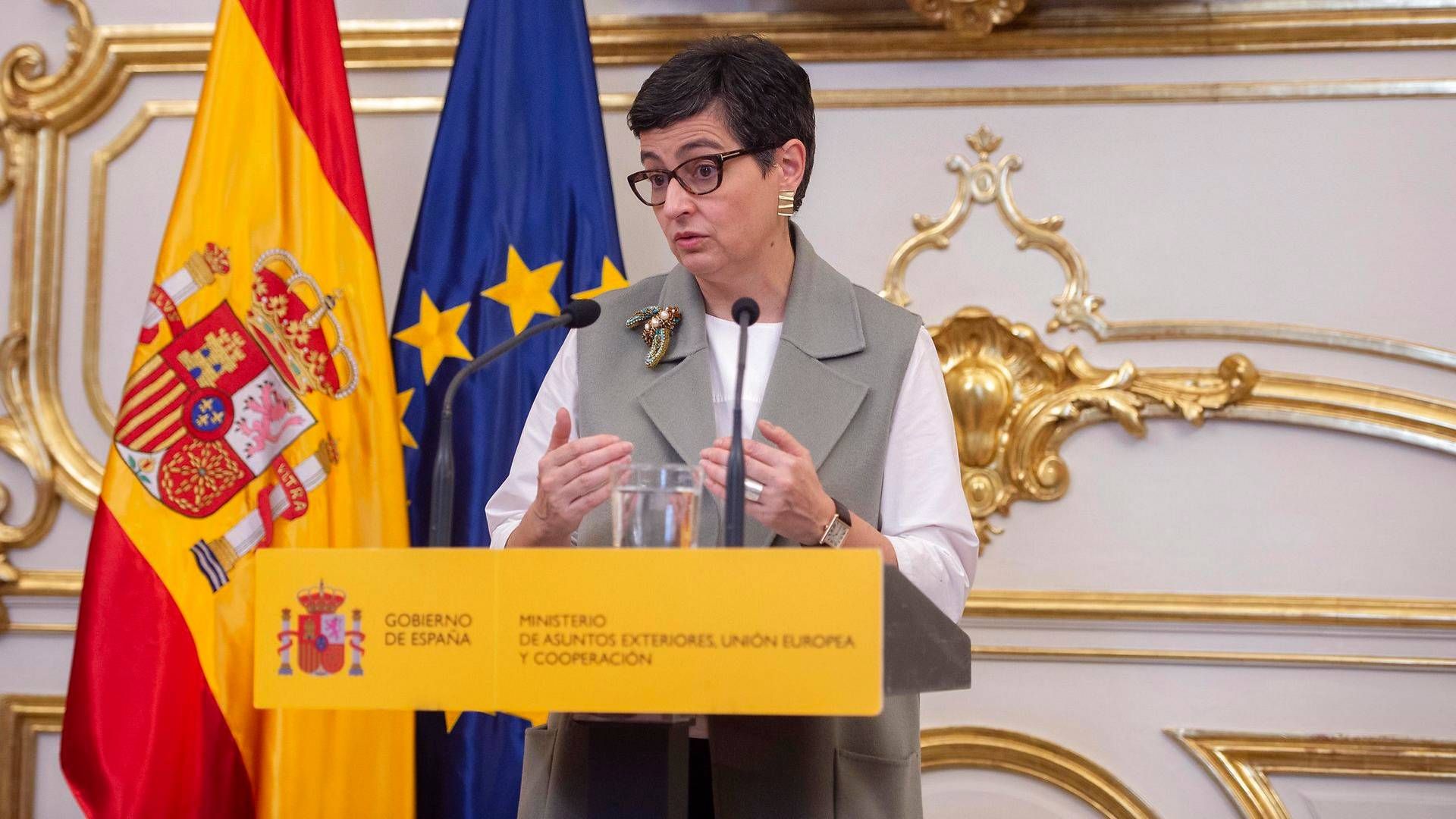Spaniens udenrigsminister, Arancha Gonzalez Laya | Foto: Alberto Ortega/AP/Ritzau Scanpix