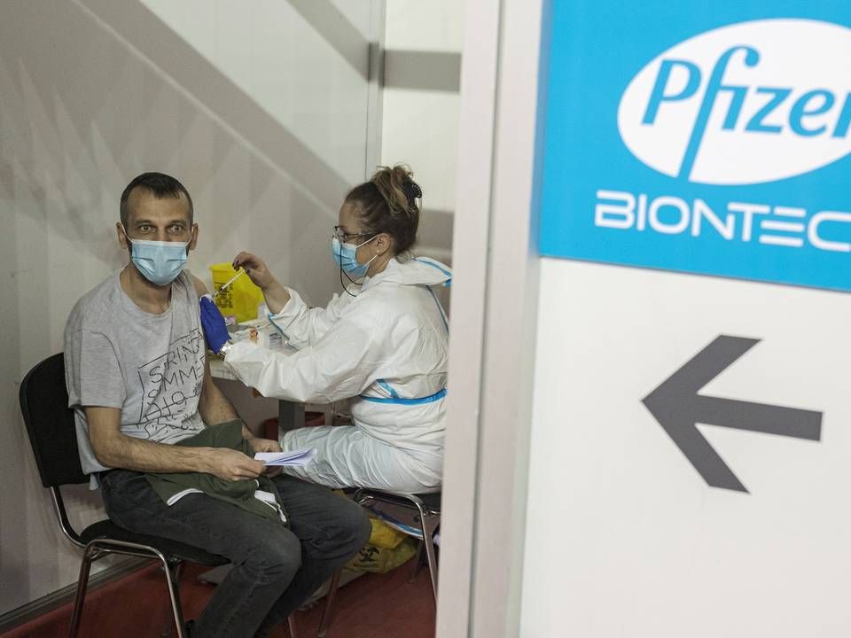 Pfizer har udviklet en coronavaccine sammen med tyske BioNTech. | Foto: MARKO DJURICA/REUTERS / X01390
