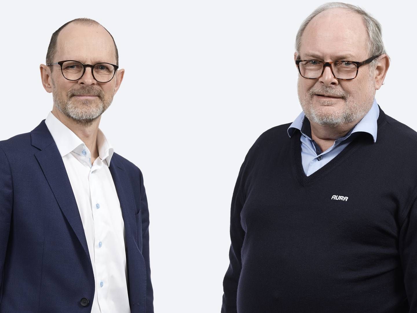 Carsten Höegh Christiansen (tv.), adm. direktør i Aura, og Henning Kruse (th.), bestyrelsesformand for Aura Energi. | Foto: PR / AURA
