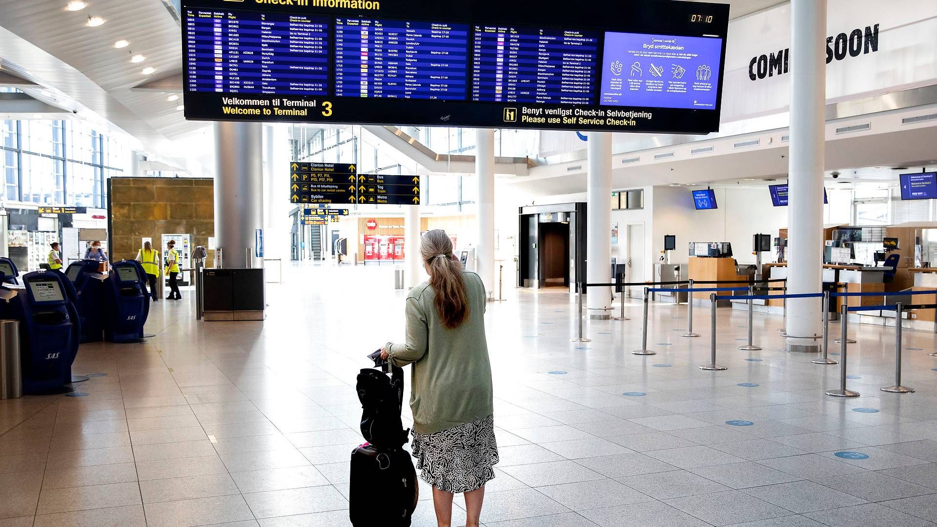 Et coronacertifikat skal igen fylde lufthavnene med rejsende. | Foto: Finn Frandsen/Ritzau Scanpix