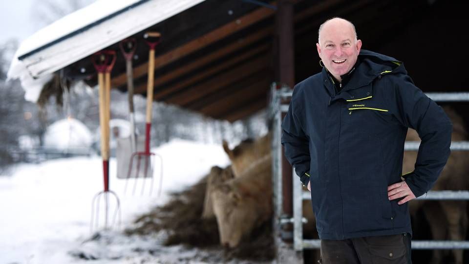 Administrerende direktør Øystein Snuggerud i Næringsbanken kan vise til sterk vekst for landbruksbanken i første halvår. | Foto: Asmund Hanslien