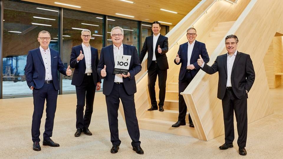 Vorstand der Gestalterbank (von links): Clemens Fritz, Andreas Herz, Joachim Straub, Daniel Hirt, Markus Dauber, Ralf Schmitt | Foto: Volksbank eG - Die Gestalterbank