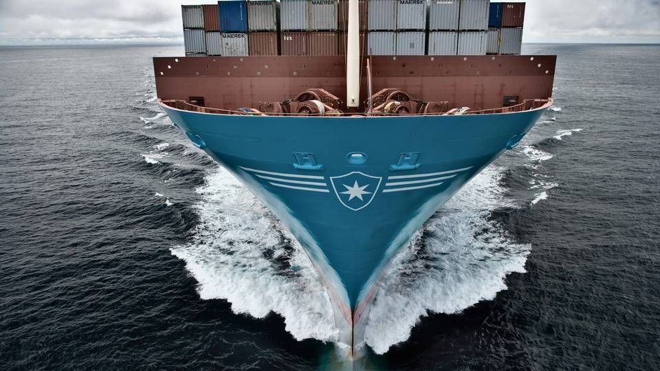 Maersk fik stor gevinst af de høje priser på containerfragt i første kvartal. | Foto: PR/Maersk