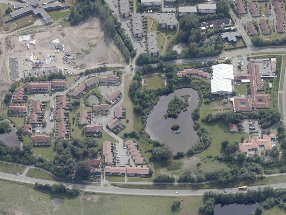 Området omkring det nu nedlagte Helsingør Hospital kan ende med en trecifret millioninvestering fra aarhusianske Koncenton. | Foto: Styrelsen for Dataforsyning og Effektivisering