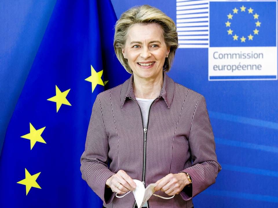 EU-Kommisionens formand, Ursula von der Leyen, er indstillet på at diskutere patentbeskyttelse af coronavacciner. | Foto: Pool/Reuters/Ritzau Scanpix