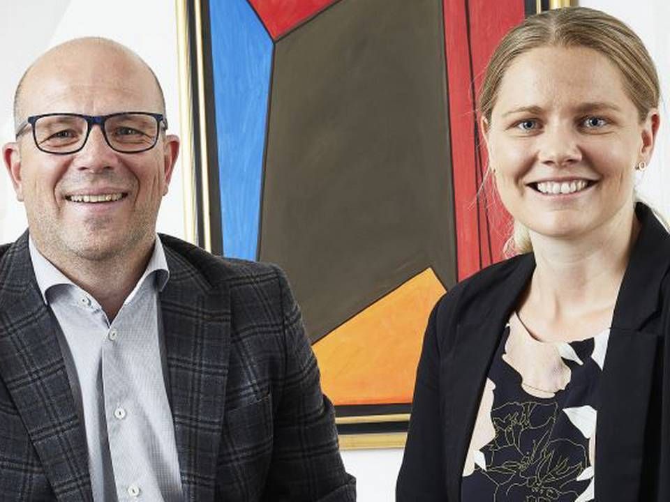 Thomas Windtberg, partner og adm. direktør i Taurus, samt Anne Sofie Hovgaard, ny underdirektør i selskabet. | Foto: PR / Taurus