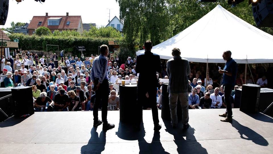 Rosengården i Allinge, hvor Politiken tidligere har afholdt debatarrangementer under Folkemødet. | Foto: Finn Frandsen/Ritzau Scanpix