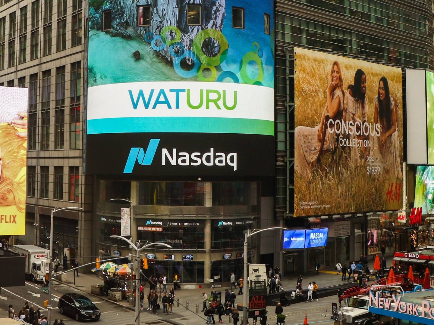 Waturu blev optaget på Nasdaqs værkstbørs First North i maj 2029. | Foto: Nasdaq Copenhagen / PR