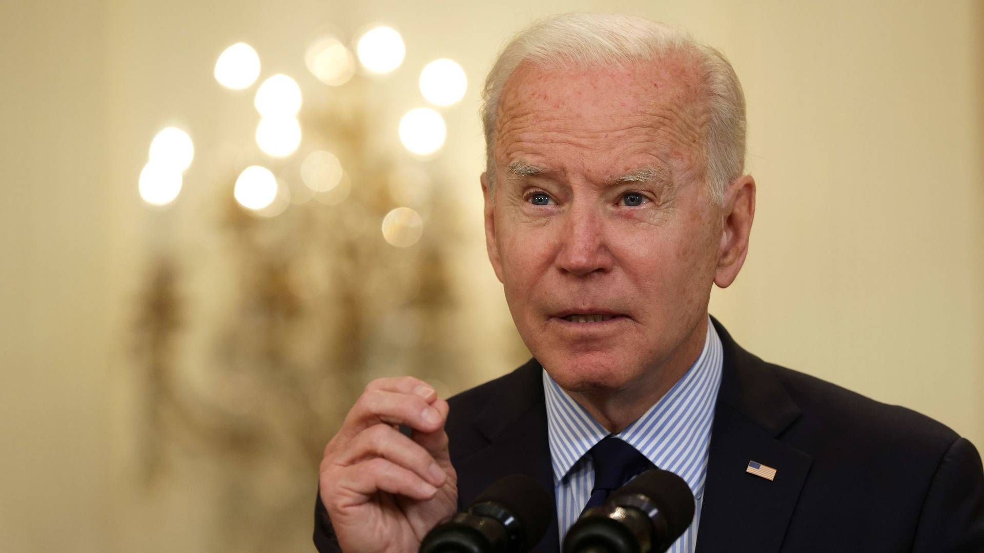 USA's præsident Joe Biden har fortsat Donald Trumps handelskrig med Kina. Det har betydning for agrovirksomheden Danish Farm Design. | Foto: Alex Wong/AFP /Getty Images