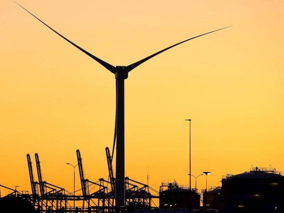 GE's Haliade-X turbine at the Port of Rotterdam. | Photo: Port of Rotterdam