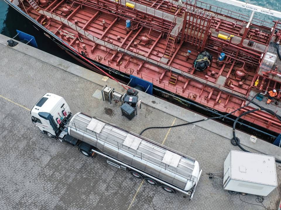 Det er tankskibet Amak Swan, der skal stå for leverancen af biobrændstof. | Foto: Bunker Holding