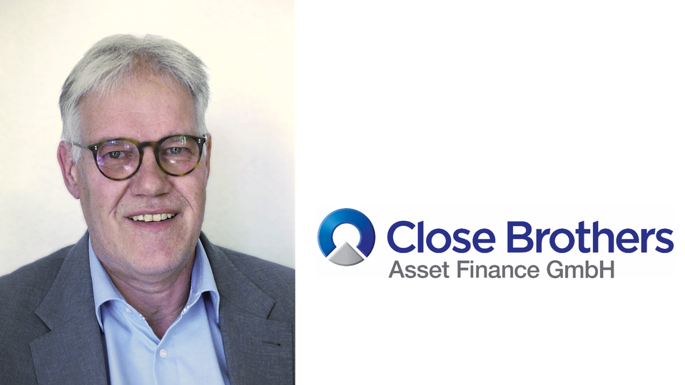 Peter Benninghaus und Logo von CBAF | Foto: Close Brothers Asset Finance