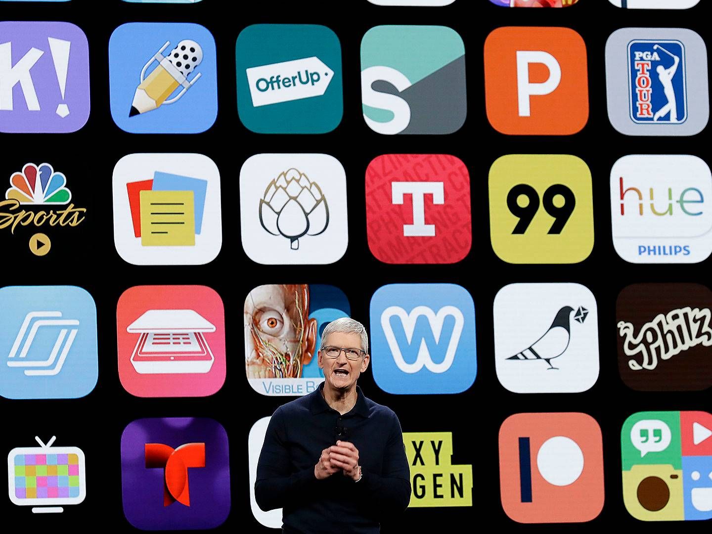 Apples adm. direktør Tim Cook kunne i sommeren 2020 annoncere IOS 14-styresystemet og de medfølgende privatlivsindstillinger. | Foto: Marcio Jose Sanchez/AP/Ritzau Scanpix