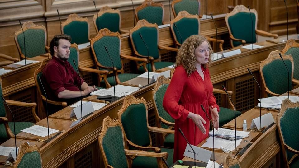 Enhedslistens retsordfører, Rosa Lund, vil af med dobbeltstraf for coronarelaterede forbrydelser. | Foto: Aleksander Klug