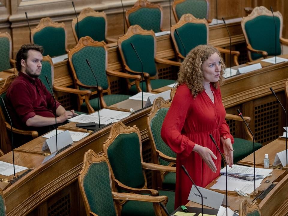 Enhedslistens retsordfører, Rosa Lund, vil af med dobbeltstraf for coronarelaterede forbrydelser. | Foto: Aleksander Klug