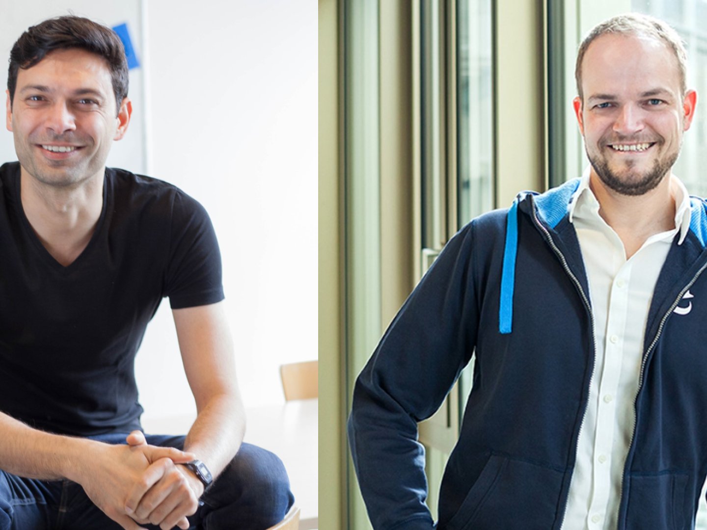 (v.l.) Ali Niknam, Gründer und CEO von Bunq, und Florian Christ, CEO und Gründer von Fino. | Foto: Bunq (links), Fino (rechts)