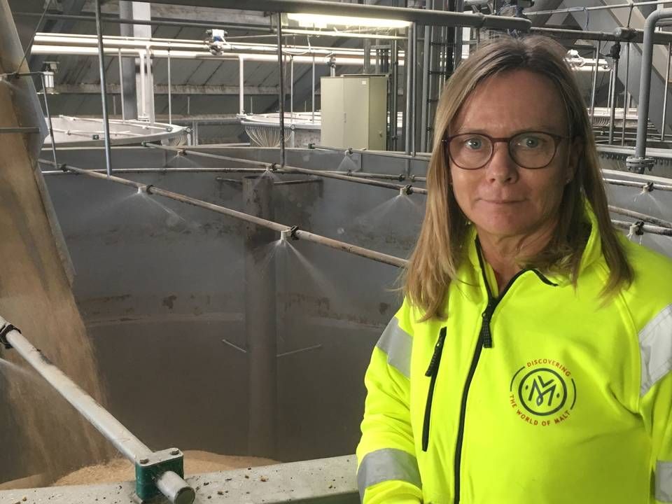 Karen Mette Krieger Lassen står i spidsen for Viking Malt i Danmark, der har produktion i Vordingborg. | Foto: Jeppe Tholstrup Bach