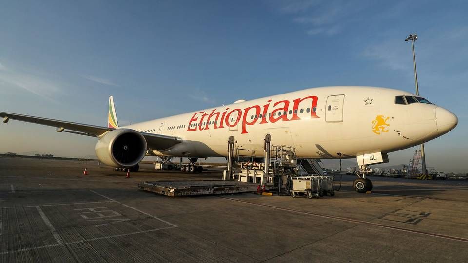Et fly fra Ethiopian Airlines var tæt på at blive involveret i en ulykke i luftrummet over DR Congo. | Foto: Tiksa Negeri/Reuters/Ritzau Scanpix
