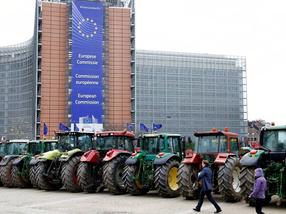 EU's landbrugsforhandlinger kan traditionen tror få gang i demonstrationerne i Bruxelles. Spørgsmålet er, om det lykkes, at lukke en ny reform i denne uge. (Arkivfoto) | Foto: Francois Lenoir/Reuters/Ritzau Scanpix