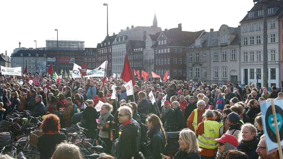 Flere har meldt sig ind i en fagforening. | Foto: Olivia Loftlund/Ritzau Scanpix