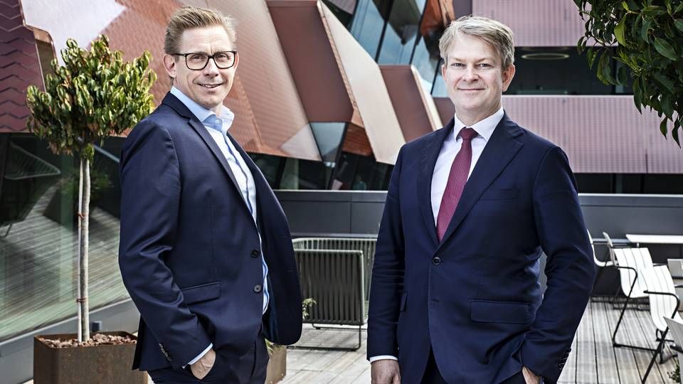 Jakob Schilder-Knudsen (tv) og Christian Bredtoft Guldmann skifter til DLA Piper. | Foto: PR