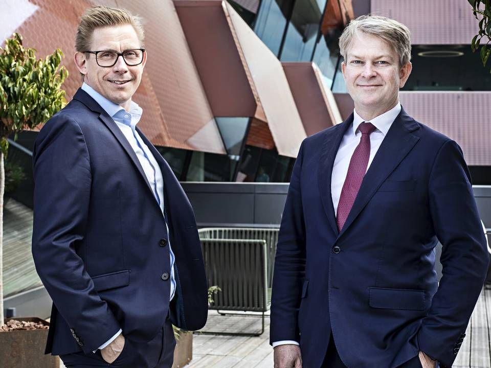 Jakob Schilder-Knudsen (tv) og Christian Bredtoft Guldmann skifter til DLA Piper. | Foto: PR