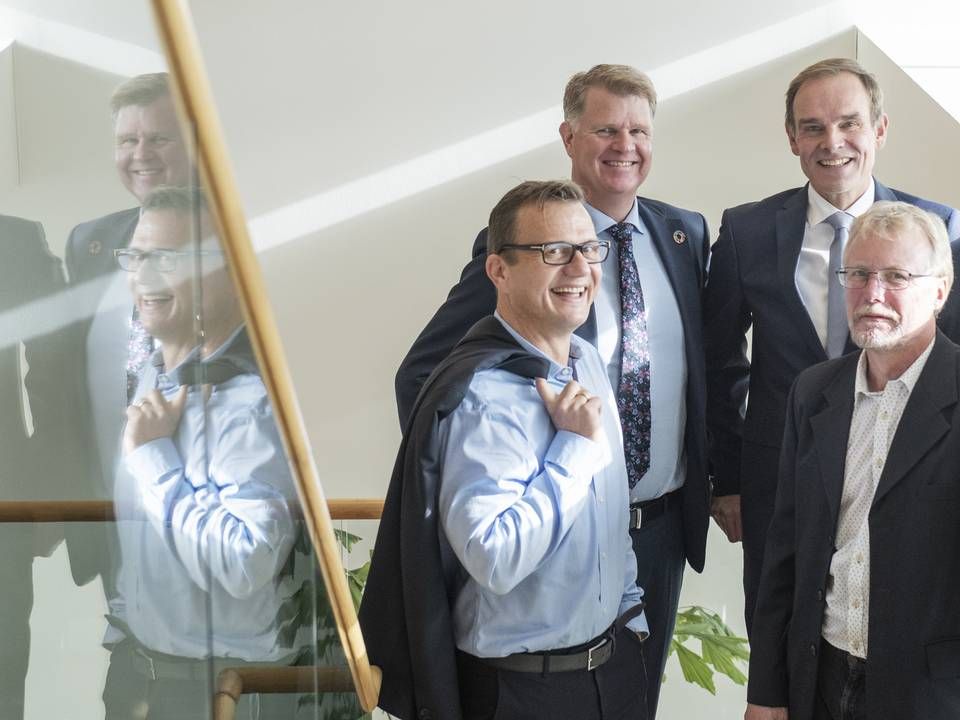 L-R Søren Astrup, Niels B. Thuesen, Henrik Franck og Leif Hasager | Photo: Stine Rasmussen/ERH