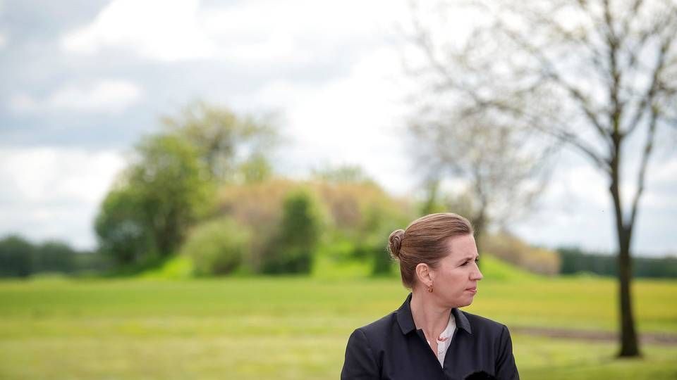 Statsminister Mette Frederiksen præsenterer regeringens udspil "Tættere på - flere uddannelser og stærke lokalsamfund" på Aarhus Universitet Foulum torsdag 27. maj 2021. | Foto: Bo Amstrup/Ritzau Scanpix