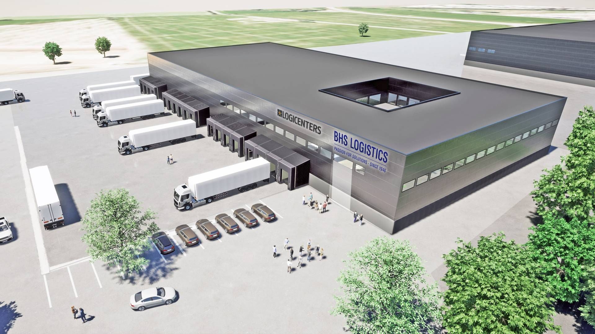 Illustration af det kommende logistikcenter. | Foto: PR / BHS Logistics