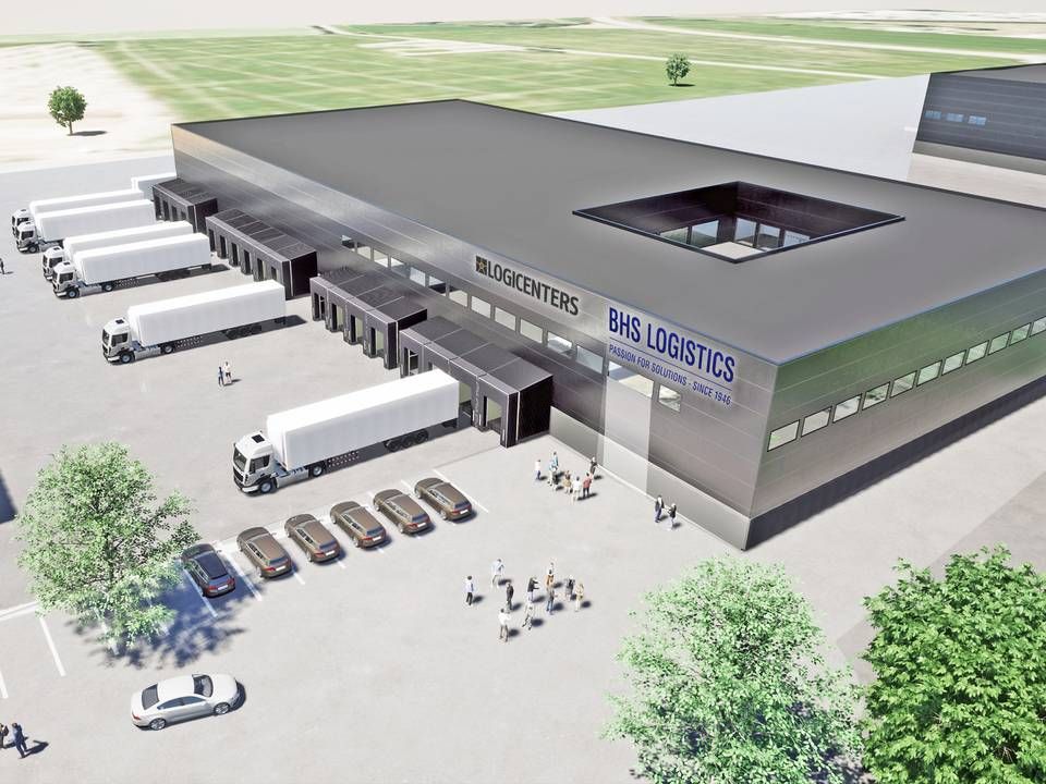 Illustration af det kommende logistikcenter. | Foto: PR / BHS Logistics