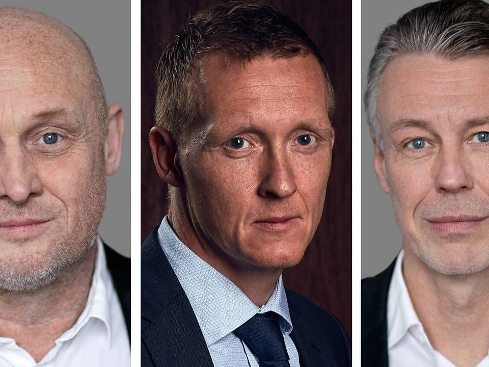 Fra venstre: Anders Riisager, Jakob Buch-Jepsen og Per Bengtsson. | Foto: Casper Schaadt / PR