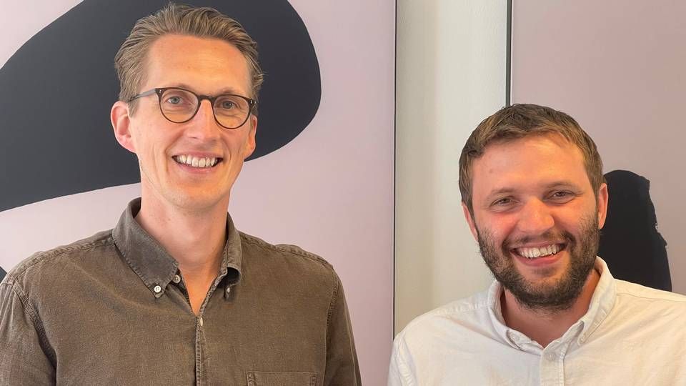 Rasmus Møller-Nielsen (tv), medstifter og managing partner i Lab08, og Andreas Green Rasmussen, investor i Lab08. | Foto: Lab08/PR