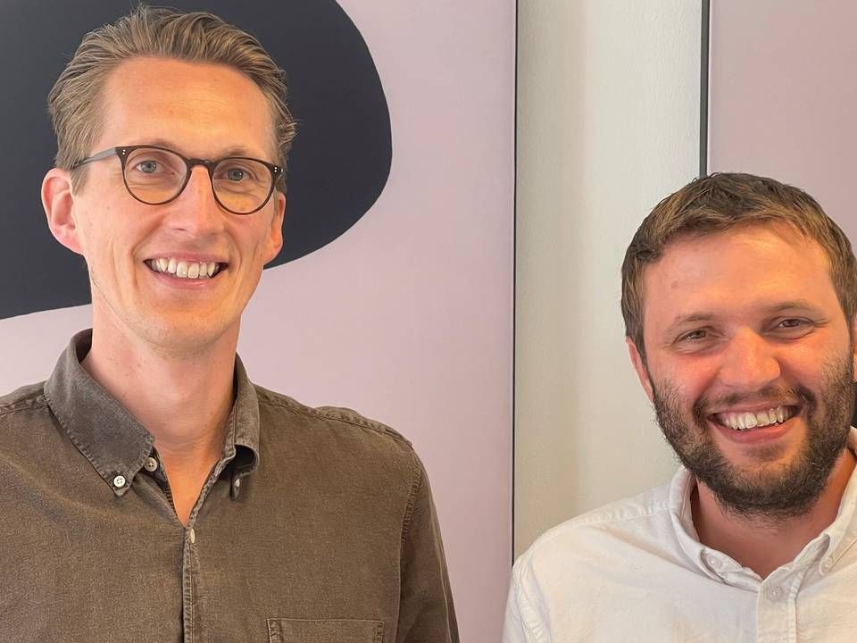 Rasmus Møller-Nielsen (tv), medstifter og managing partner i Lab08, og Andreas Green Rasmussen, investor i Lab08. | Foto: Lab08/PR