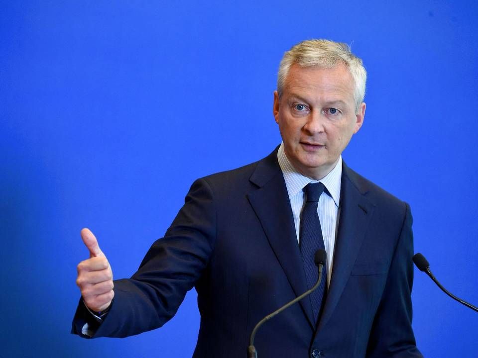 Den franske finans- og økonomiminister Bruno Le Maire er lbandt underskriverne på en klumme, hvor Frankrig, Tyskland, Italien og Spanien bebuder, at det er tid til at lande en global skatteaftale. | Foto: Eric Piermont/AFP/Ritzau Scanpix