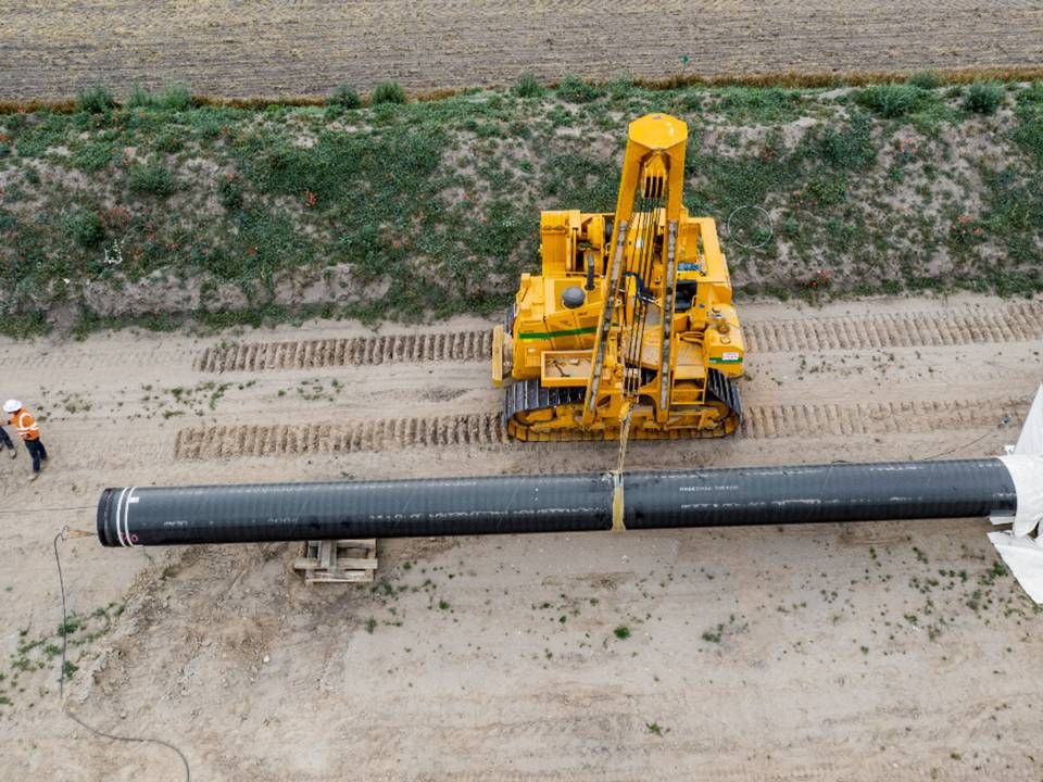 Construction of Baltic Pipe has long been underway in Denmark but is now suspending pending a new environmental approval. | Photo: Energinet