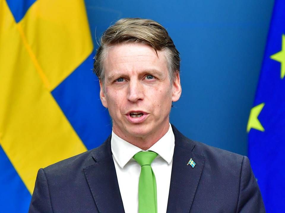 Per Bolund, svensk miljø- og klimaminister. | Foto: Jonas Ekströmer/TT/Ritzau Scanpix